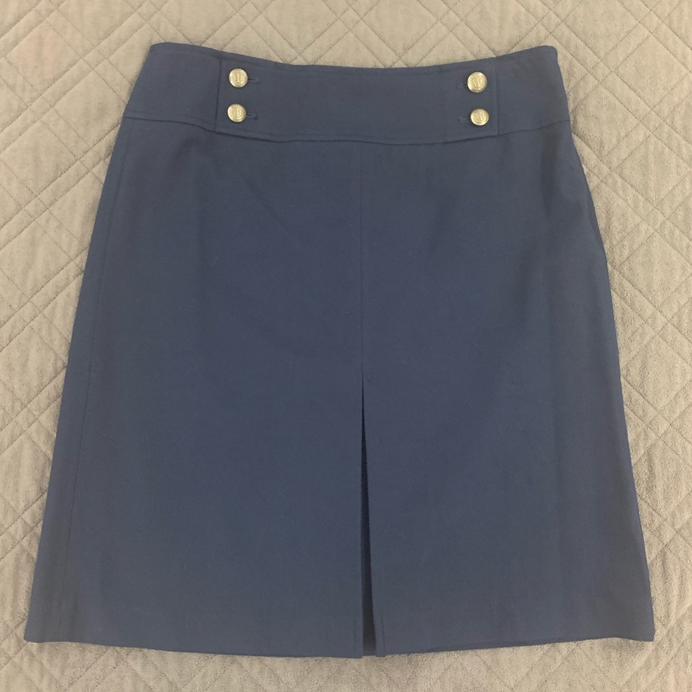 Talbots NWT Navy Nautical Skirt size 8
